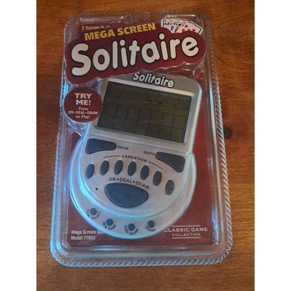 New Mega Screen Solitaire handheld Game (with original Open packaging) J/1